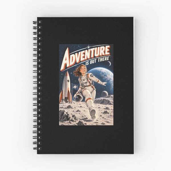 Item preview, Adventure Is Out There - Retro Sci-Fi Astronaut Woman designed and sold by Quantum Fashion.