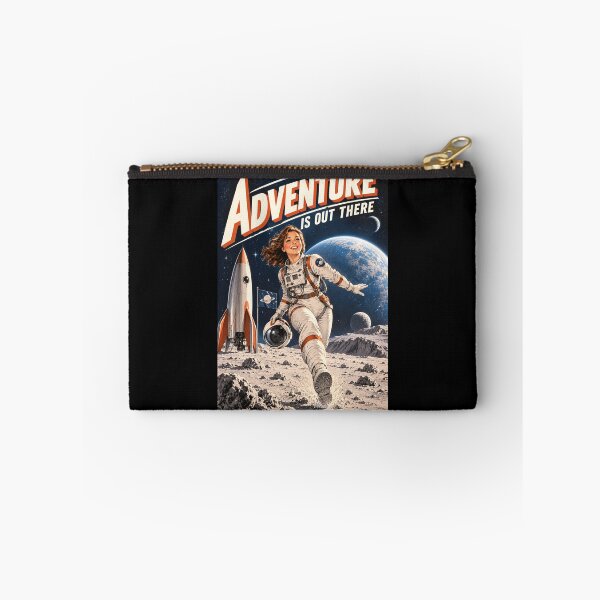 Item preview, Adventure Is Out There - Retro Sci-Fi Astronaut Woman designed and sold by Quantum Fashion.