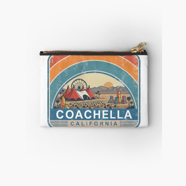 Item preview, Coachella Valley Desert Music Festival Vintage Palm Springs Retro Sunset designed and sold by LittleArij.