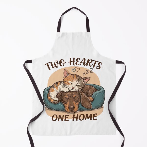 Item preview, Dos corazones, un hogar: Arte de gatos y perros rescatados abrazando. designed and sold by JPees.