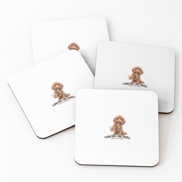 Item preview, One Paw One Treat – Funny Labradoodle Dog Rules designed and sold by Mori Finch Press.