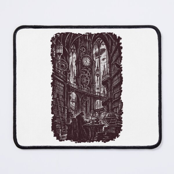 Item preview, The Chronomancer's Archive - Steampunk Gothic Library designed and sold by Neurospicy Trolls.