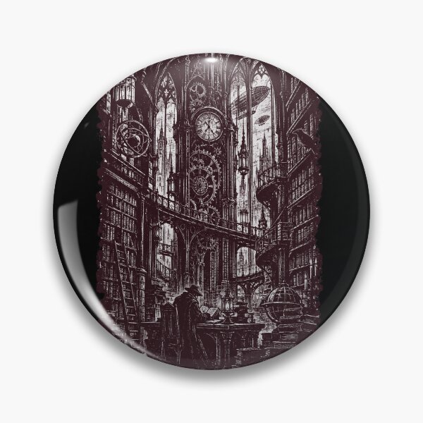 Item preview, The Chronomancer's Archive - Steampunk Gothic Library designed and sold by Neurospicy Trolls.