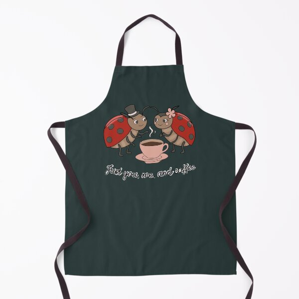 Item preview, Cottagecore Ladybug Couple Coffee Time Just You Me and Coffee designed and sold by LeshanArt.