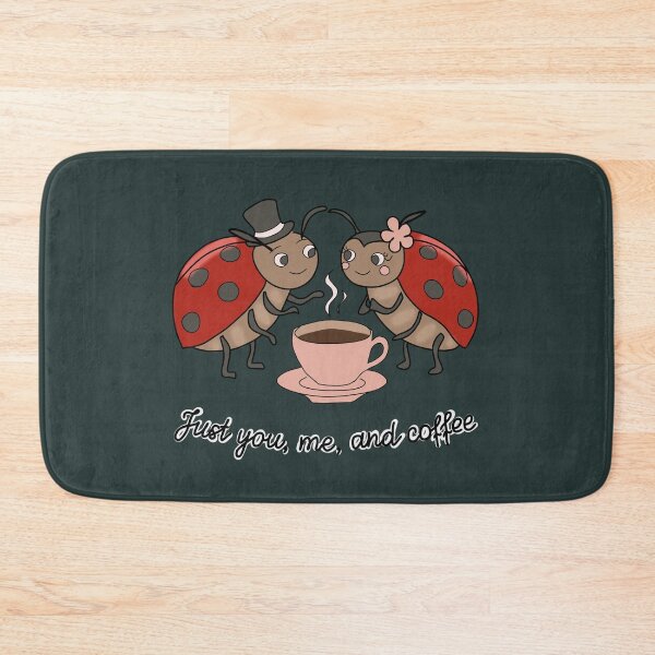 Item preview, Cottagecore Ladybug Couple Coffee Time Just You Me and Coffee designed and sold by LeshanArt.