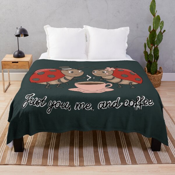 Item preview, Cottagecore Ladybug Couple Coffee Time Just You Me and Coffee designed and sold by LeshanArt.