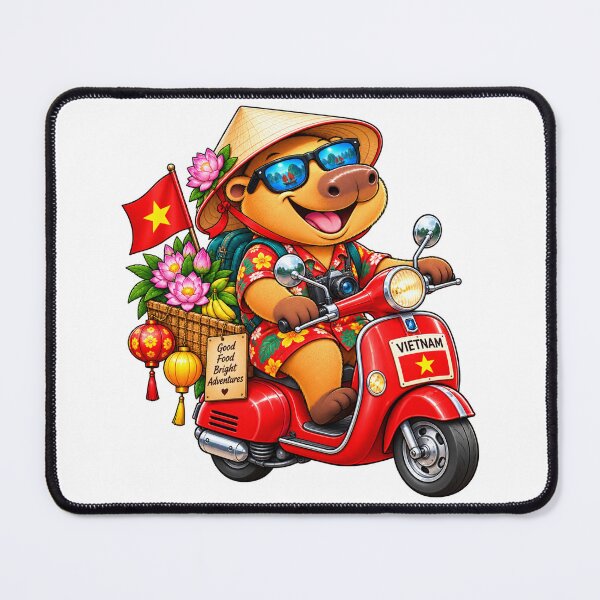 Item preview, Cute Capybara in Vietnam Adventure designed and sold by CapybaraTravels.