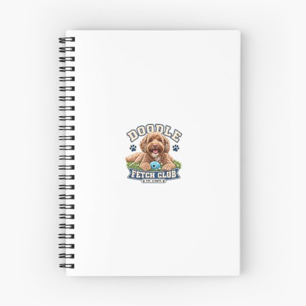 Item preview, Doodle Fetch Club – Labradoodle Ball Lover designed and sold by Mori Finch Press.