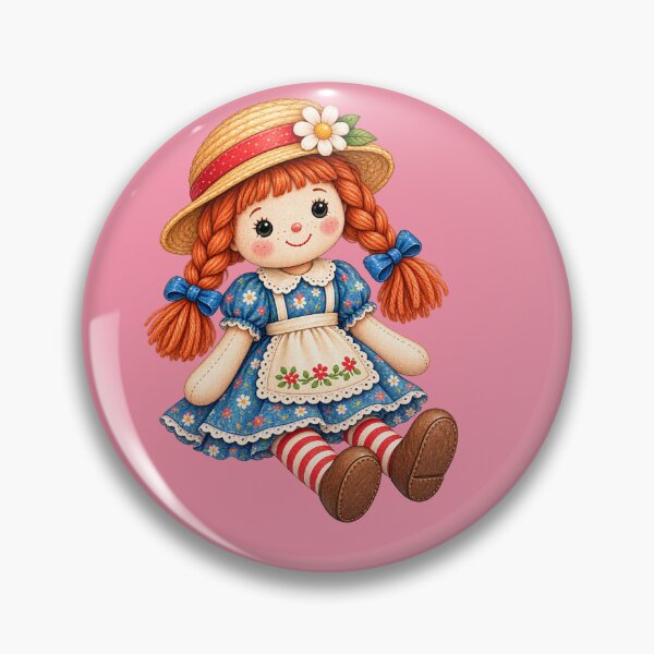 Item preview, Charming Vintage Rag Doll designed and sold by JessouArt.