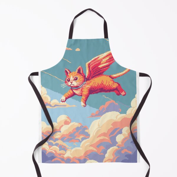 Item preview, Magical Flying Cat Above Clouds designed and sold by True-Essence.
