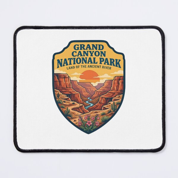 Item preview, Grand Canyon National Park Vintage Shield Colorado River Hiking designed and sold by LittleArij.