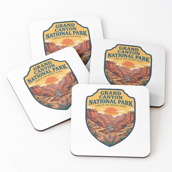 Item preview, Grand Canyon National Park Vintage Shield Colorado River Hiking designed and sold by LittleArij.