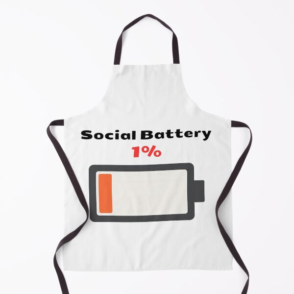 Item preview, Social Battery 1 Percent Low Battery Introvert Sticker designed and sold by nexelora.