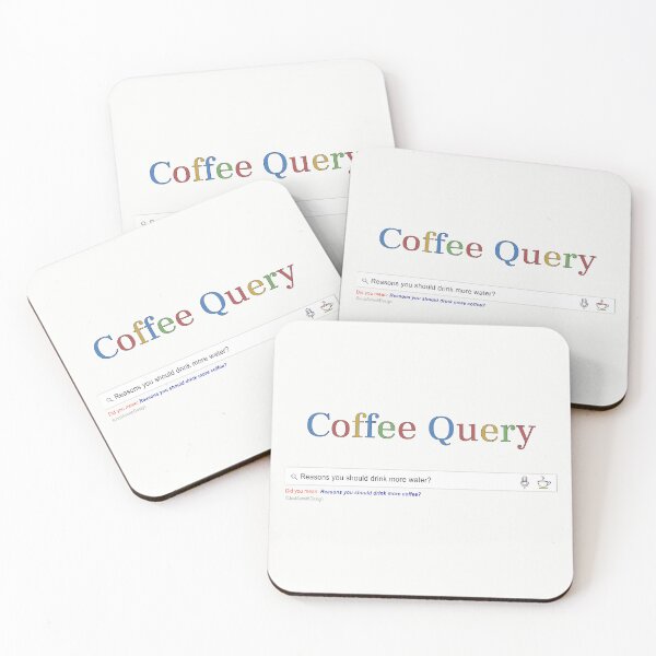 Item preview, Coffee Query Reasons To Drink More Coffee designed and sold by JustAsmahDesign.