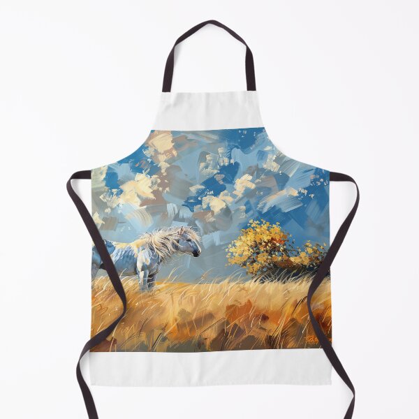 Item preview, Majestic White Horse Open Landscape designed and sold by True-Essence.