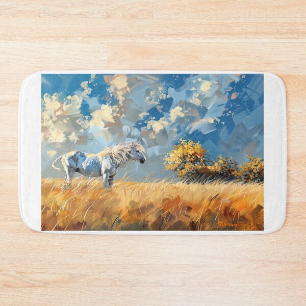 Item preview, Majestic White Horse Open Landscape designed and sold by True-Essence.