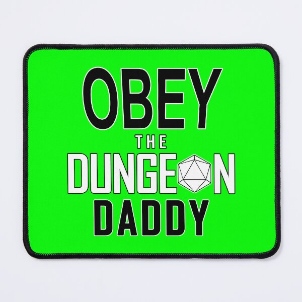 Item preview, Obey the Dungeon Daddy (BLACK & WHITE) designed and sold by Dutcher Designs.