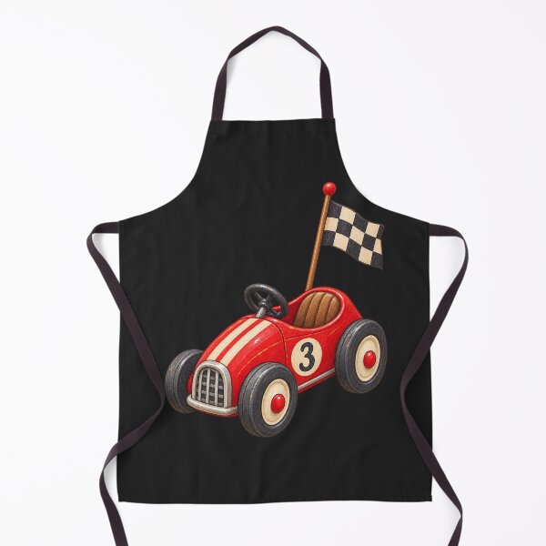 Aperçu de l'œuvre Vintage Red Race Car créée et vendue par JessouArt.