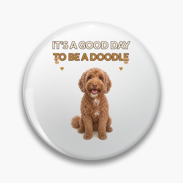 Item preview, It's a Good Day to Be a Doodle – Happy Labradoodle designed and sold by Mori Finch Press.