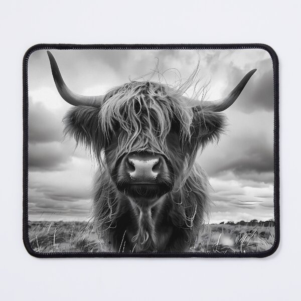 Item preview, Rustic Highland Cow Portrait in Country House Style designed and sold by Artdavesalzburg.