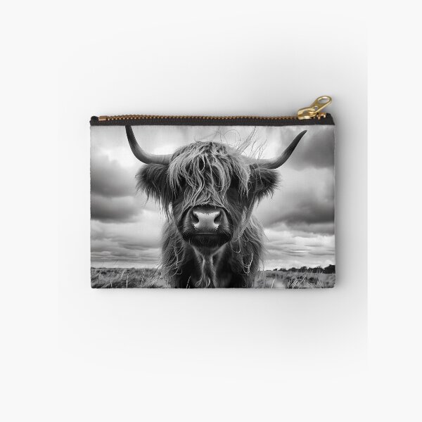Item preview, Rustic Highland Cow Portrait in Country House Style designed and sold by Artdavesalzburg.