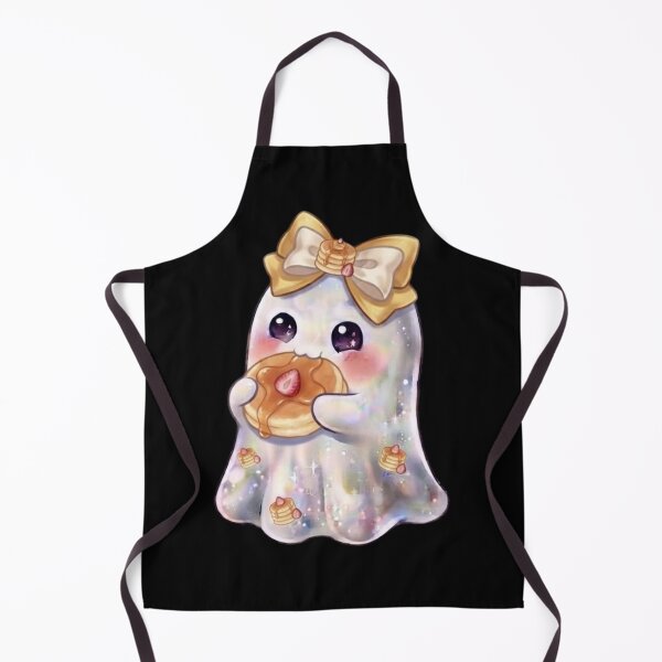 Item preview, Cute Kawaii Ghost Eating a Pancake Design / Fall Season / Halloween / Foodie / Butter/ Strawberry T-shirts mugs stickers phone case hardcover journal poster designed and sold by TeenLake.