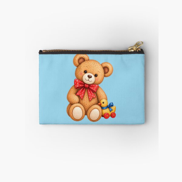 Artikelvorschau, Teddybär und kleine Spielzeugente entworfen und verkauft von JessouArt.