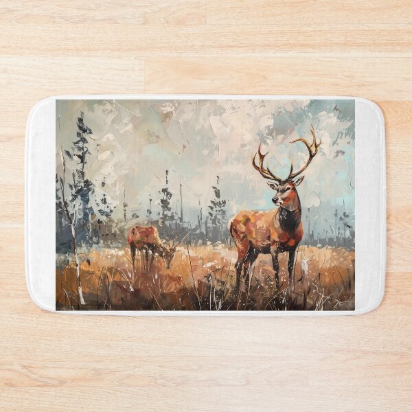 Item preview, Majestic Deer Winter Forest Landscape designed and sold by True-Essence.