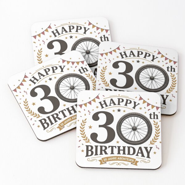 Item preview, 30th birthday cyclist, mountain biker designed and sold by mnkyride.