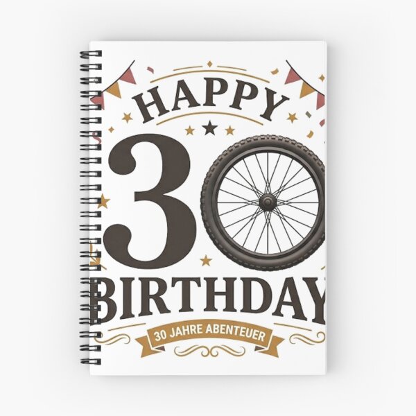 Item preview, 30th birthday cyclist, mountain biker designed and sold by mnkyride.