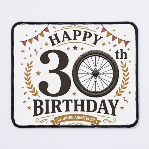 Item preview, 30th birthday cyclist, mountain biker designed and sold by mnkyride.