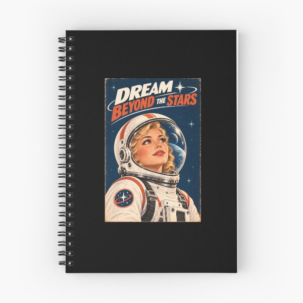 Item preview, Dream Beyond The Stars - Retro Sci-Fi Blonde Astronaut designed and sold by Quantum Fashion.