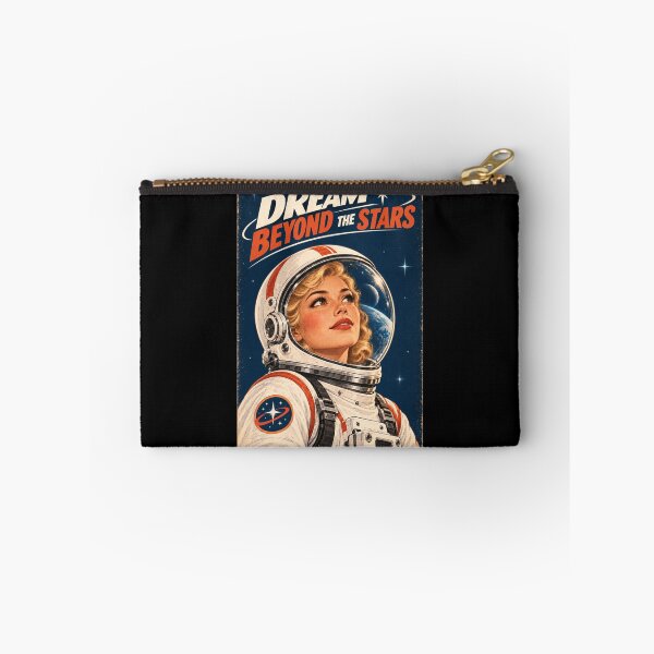 Item preview, Dream Beyond The Stars - Retro Sci-Fi Blonde Astronaut designed and sold by Quantum Fashion.