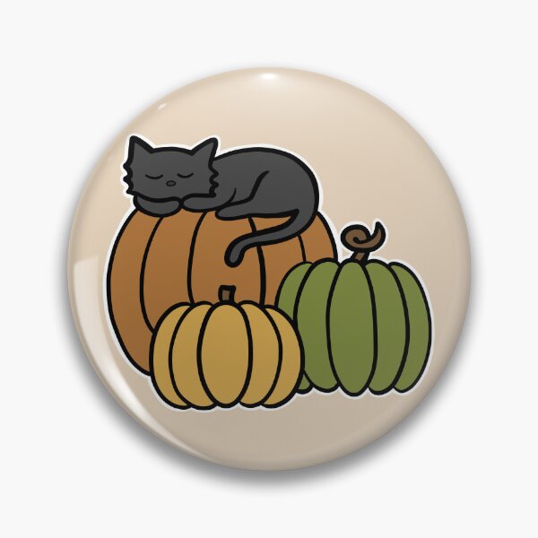 Item preview, Black Cat Napping on an Orange Pumpkin Halloween designed and sold by Sollomio.