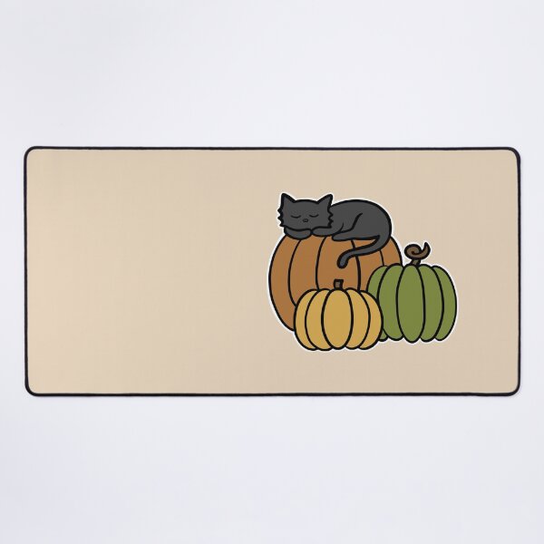 Item preview, Black Cat Napping on an Orange Pumpkin Halloween designed and sold by Sollomio.