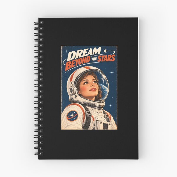 Item preview, Dream Beyond The Stars - Retro Sci-Fi Astronaut Woman designed and sold by Quantum Fashion.