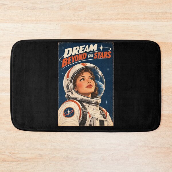 Item preview, Dream Beyond The Stars - Retro Sci-Fi Astronaut Woman designed and sold by Quantum Fashion.