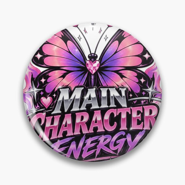Item preview,     Main Character Energy – Y2K Butterfly Sticker designed and sold by Hancover.