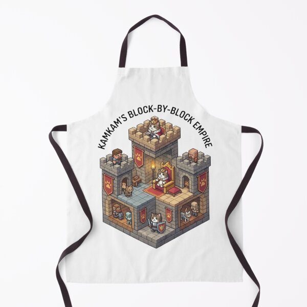 Item preview, KamKam’s Block-By-Block Empire - Pixel Art Royal Cat Castle designed and sold by PetalsPaws.
