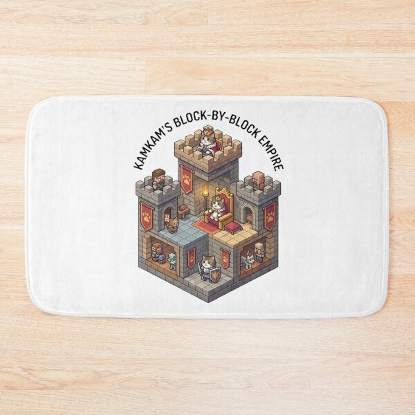 Item preview, KamKam’s Block-By-Block Empire - Pixel Art Royal Cat Castle designed and sold by PetalsPaws.