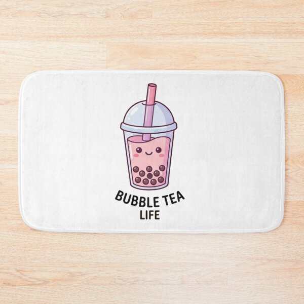 Item preview, Cute Kawaii Bubble Tea Life - Sweet Pink Boba Illustration Graphic designed and sold by Rehnair.
