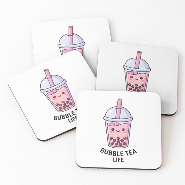 Item preview, Cute Kawaii Bubble Tea Life - Sweet Pink Boba Illustration Graphic designed and sold by Rehnair.