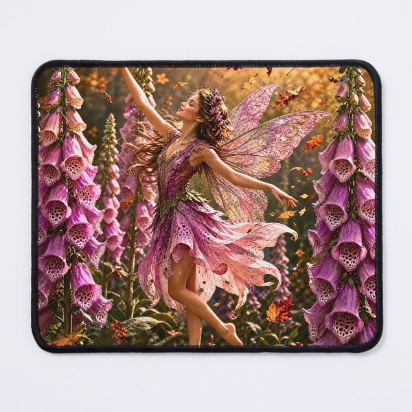Item preview, Foxglove Fairy Dancing Through Autumn designed and sold by Storybook Botanica.