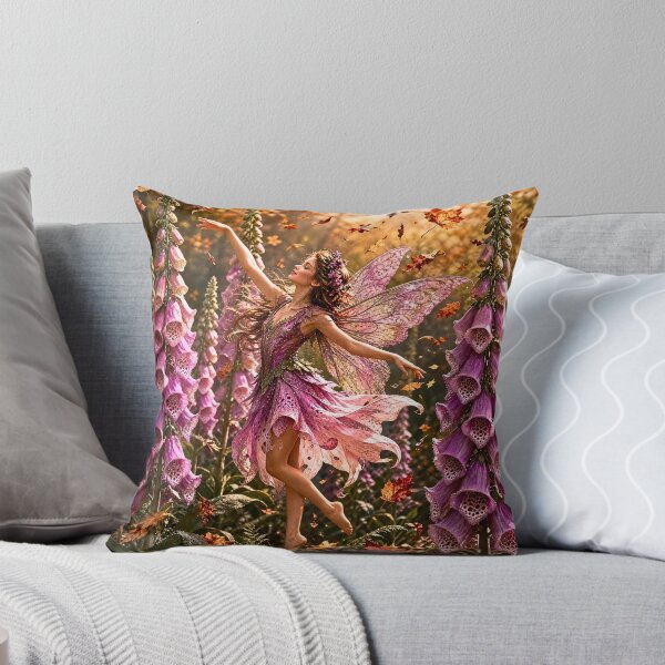 Item preview, Foxglove Fairy Dancing Through Autumn designed and sold by Storybook Botanica.