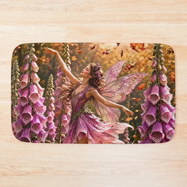 Item preview, Foxglove Fairy Dancing Through Autumn designed and sold by Storybook Botanica.