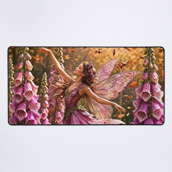 Item preview, Foxglove Fairy Dancing Through Autumn designed and sold by Storybook Botanica.