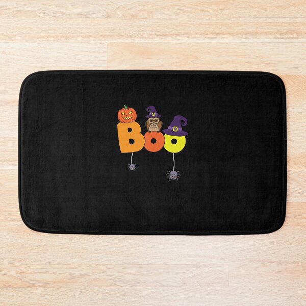 Item preview, Halloween BOO Pumpkin Owl Witch Typography designed and sold by Uglyandcute.