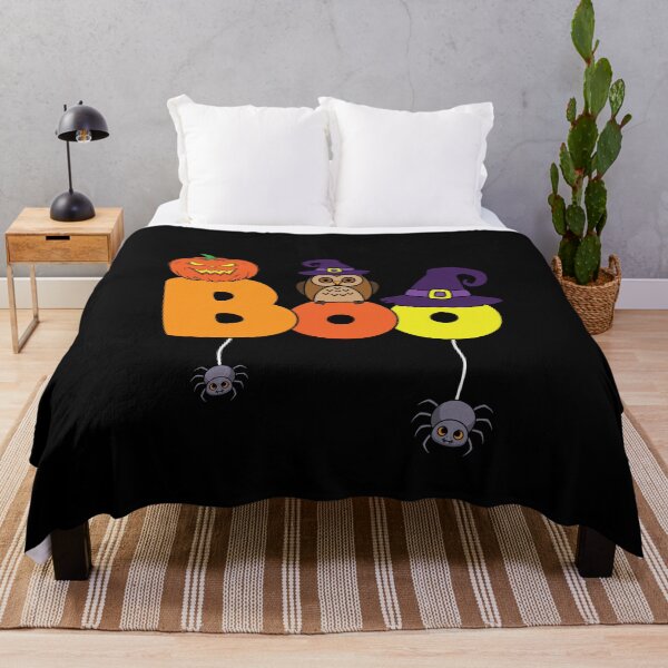 Item preview, Halloween BOO Pumpkin Owl Witch Typography designed and sold by Uglyandcute.