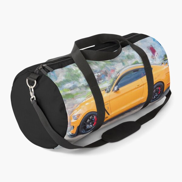 Item preview, 2020 Ford Shelby Mustang GT350 Twister Orange Muscle Car 3/4 Profile Art designed and sold by RichFrancoCars.