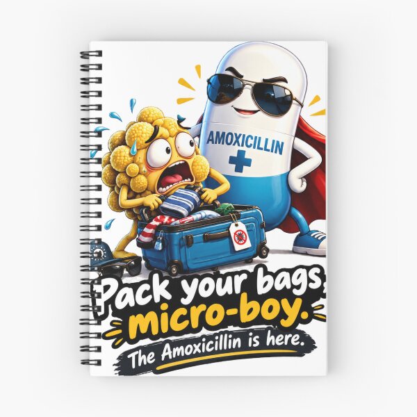 Item preview, Pack Your Bags Micro Boy Amoxicillin Hero  designed and sold by Surviving Monday Club.